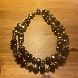 Elegant Black Beaded Necklace
